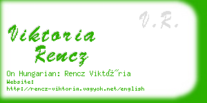 viktoria rencz business card